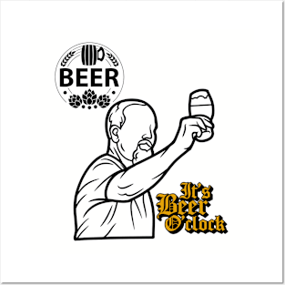 It's Beer O'Clock ! Posters and Art